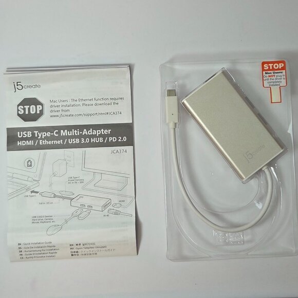 NWT - j5create USB-C Multi-Adapter (Model JCA374) - Picture 5 of 8